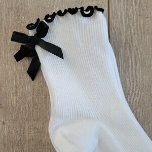 NWT Cotton Lolita Bow Socks